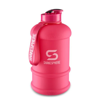 ShakeSphere 1.3L Hydration Jug Matte Pink/White Logo